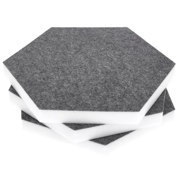 t.akustik Hexagon Melamine Grey 25