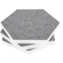 t.akustik Hexagon Melamine Light Grey 25