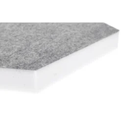 t.akustik Hexagon Melamine Light Grey 25