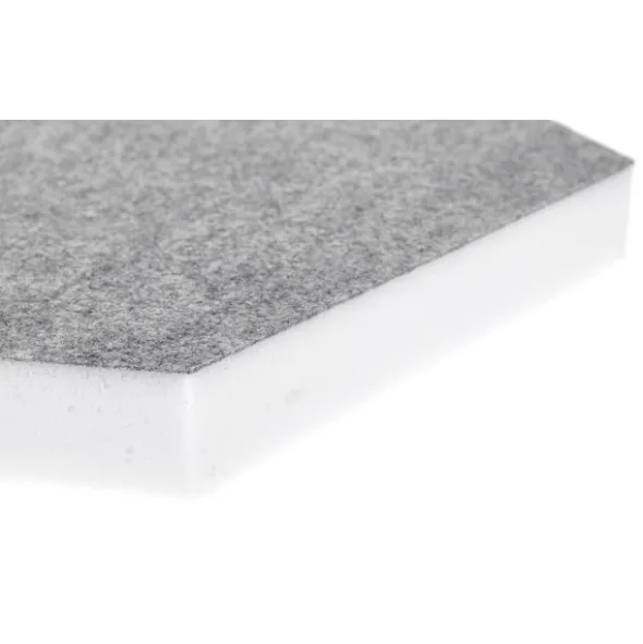 t.akustik Hexagon Melamine Light Grey 25