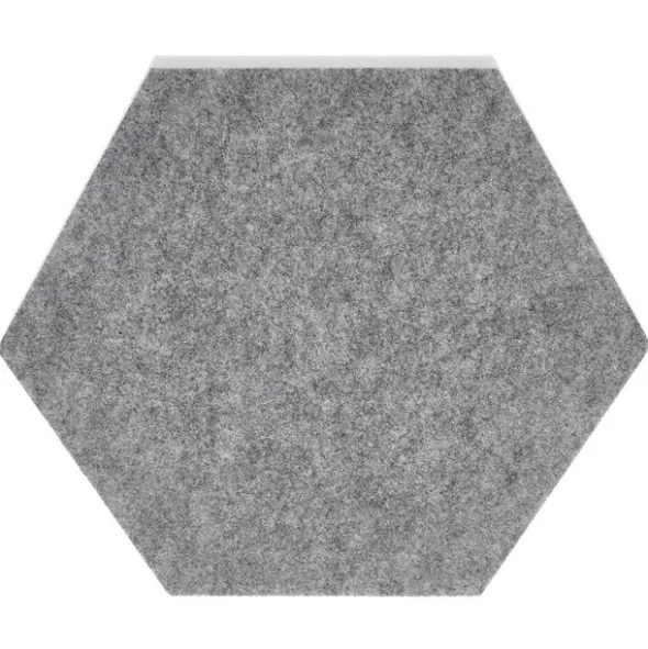 t.akustik Hexagon Melamine Light Grey 25