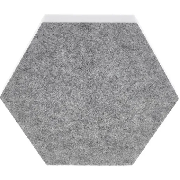 t.akustik Hexagon Melamine Light Grey 50