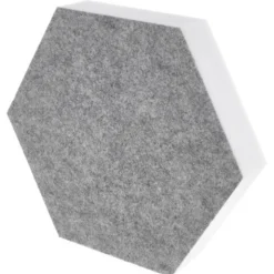 t.akustik Hexagon Melamine Light Grey 50