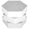 t.akustik Hexagon Melamine Light Grey 75