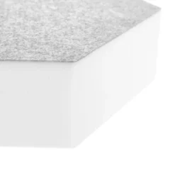 t.akustik Hexagon Melamine Light Grey 75