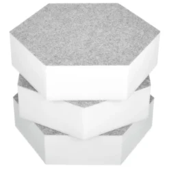 t.akustik Hexagon Melamine Light Grey 75