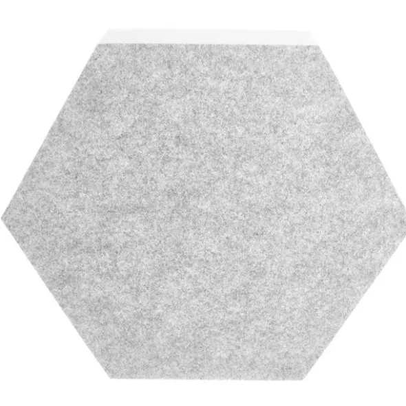 t.akustik Hexagon Melamine Light Grey 75