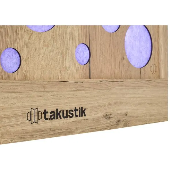 t.akustik LED Absorber 120 Circle Oak