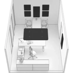 t.akustik Office Set Single BK