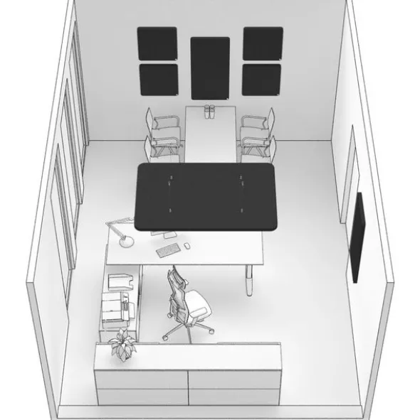 t.akustik Office Set Single BK