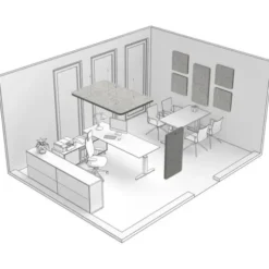 t.akustik Office Set Single SGR