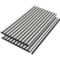 t.akustik Stripe Absorber 120 White Wood