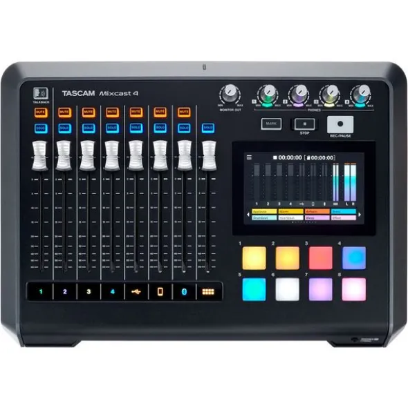 Tascam Mixcast 4 Bag Bundle