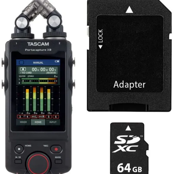 Tascam Portacapture X8 Card Bundle