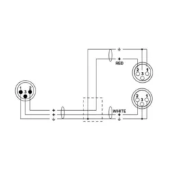 the sssnake Y-Cable FFM 1.6m
