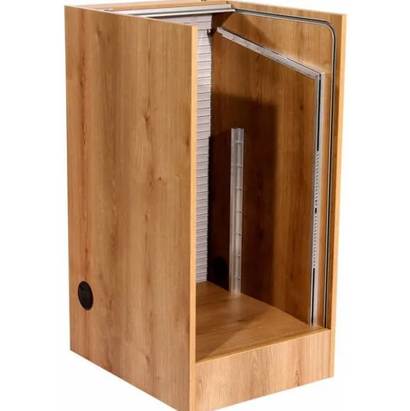 Thon Studio L-Rack 17U Media oak