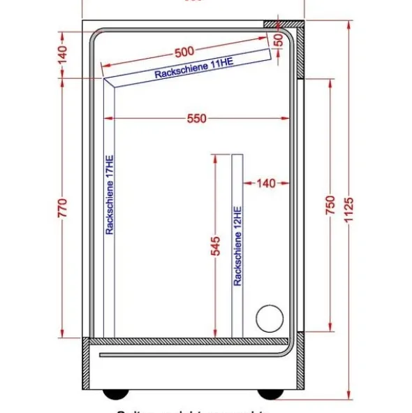 Thon Studio L-Rack 17U Media WH