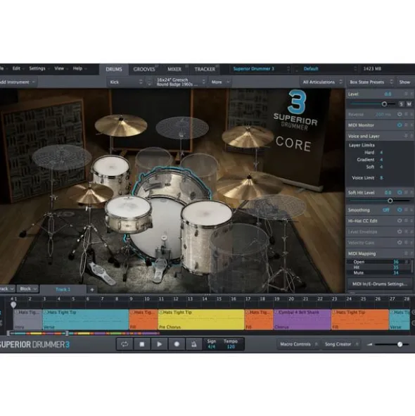 Toontrack Superior Drummer 3 Orch. Edit.