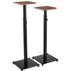 Wavebone Grand Speaker Stand Set Wood
