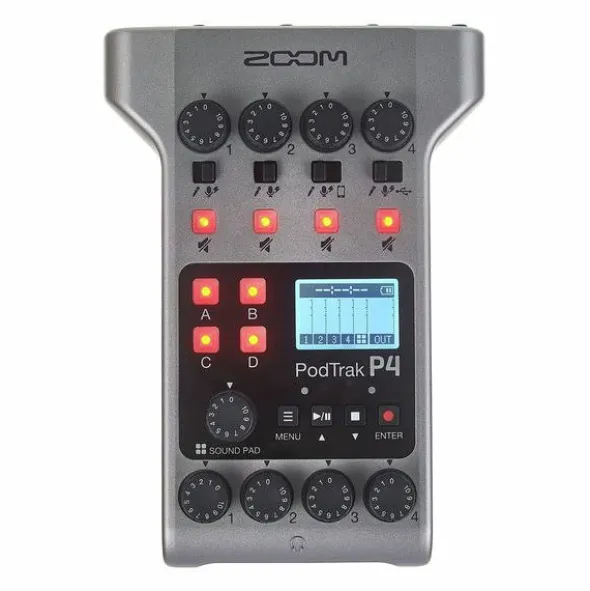 Zoom PodTrak P4 Podcast Mic Set